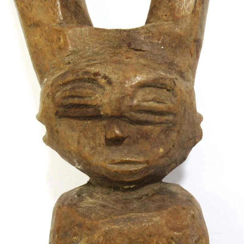 Hand-carved wooden slingshots from Ghana, traditional African children toys
