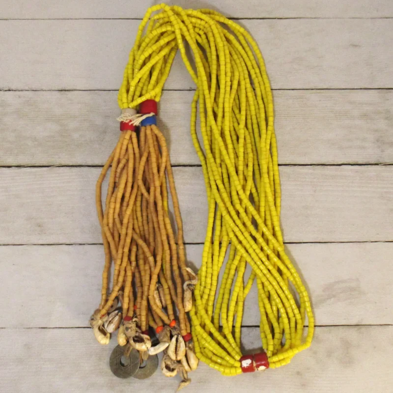 Vintage Fulani Messiah Beads - Yellow
